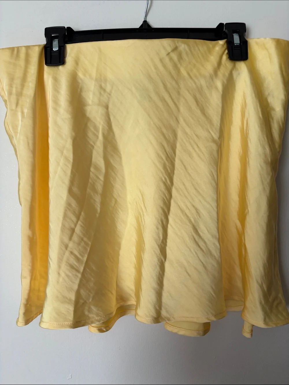 a new day Soft Yellow Satin Skirt NWT - Picture 1 of 5